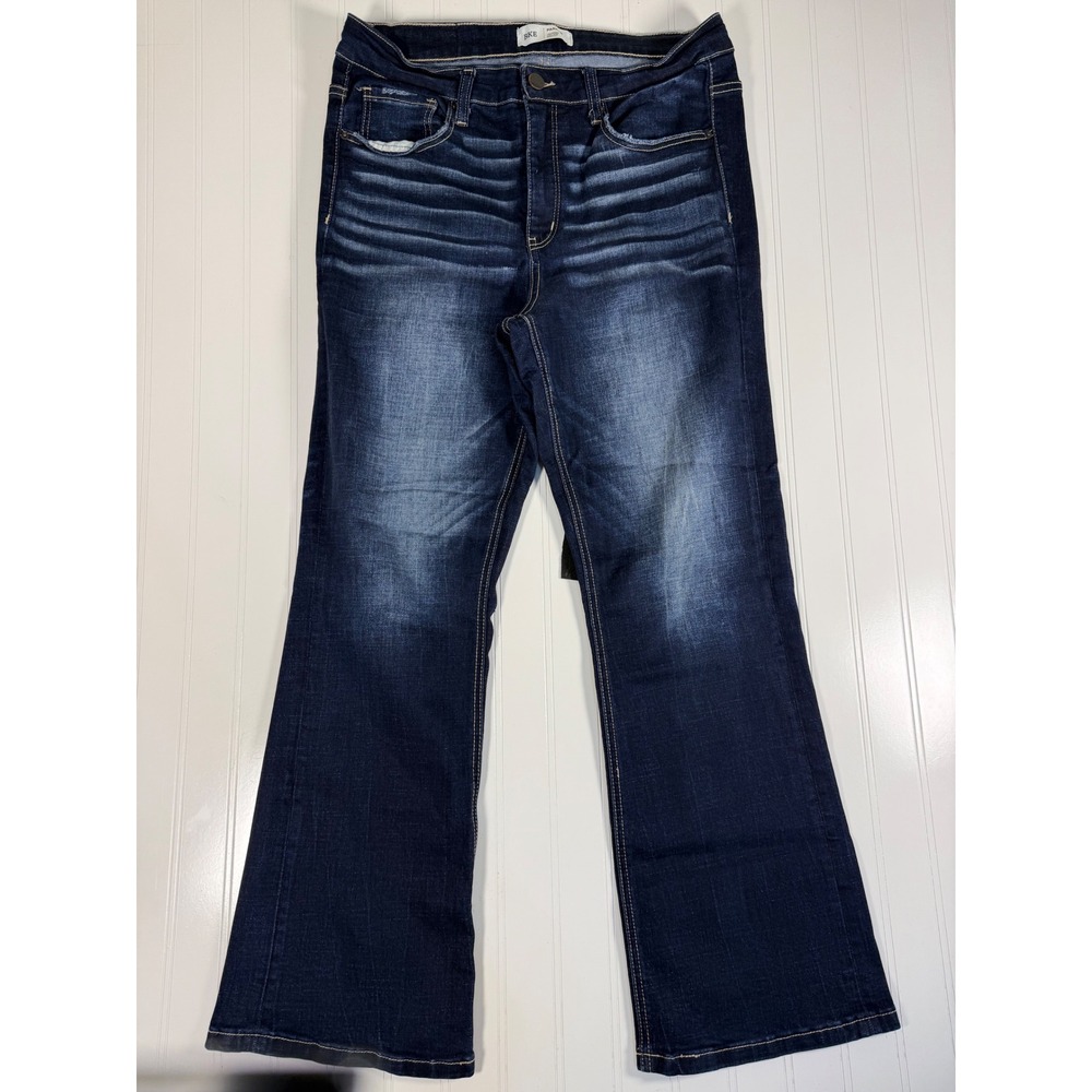 BKE Denim Womens Bootcut Jeans Dark Wash High Rise Size 30 x 29.5 BGK126